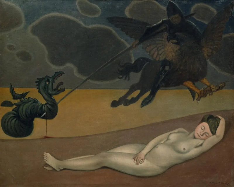 Roger entregando a Angélica - Félix Vallotton