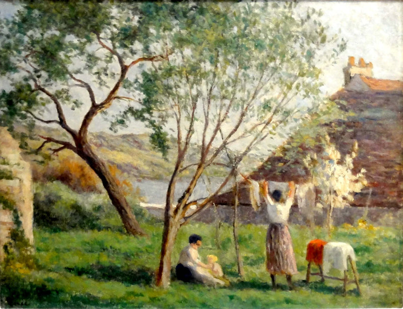 Rolleboise, el jardín de la primavera - Maximilien Luce