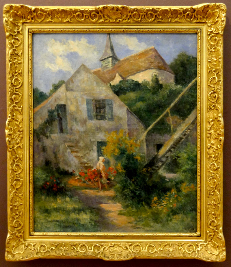 Rolleboise, la iglesia y la casa del pintor - Maximilien Luce