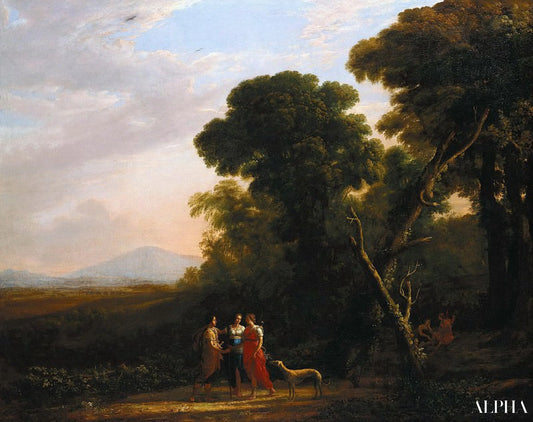 Roman Ideal Landscape with Cephalus, Procris, and Diana - Claude Lorrain - Reproductions de tableaux et peintures haut de gamme