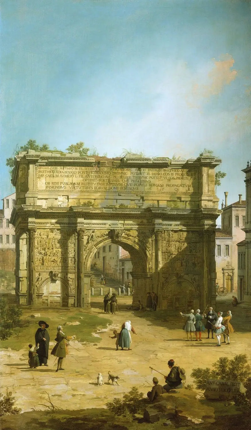 Roma: el Arco de Septimio Severo - Canaletto