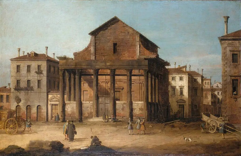 Roma: el Templo de Antonino y Faustina - Canaletto