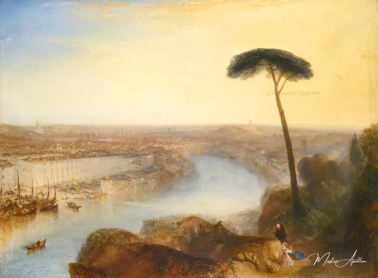 Rome vue de l'Aventin - William Turner - Reproductions de tableaux et peintures haut de gamme