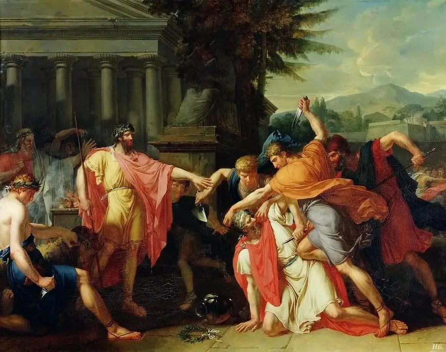 Romulo haciendo matar a Tacio - Anne-Louis Girodet