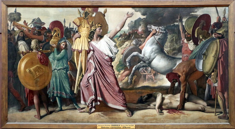 Rómulo, vencedor de Acrón - Jean-Auguste-Dominique Ingres