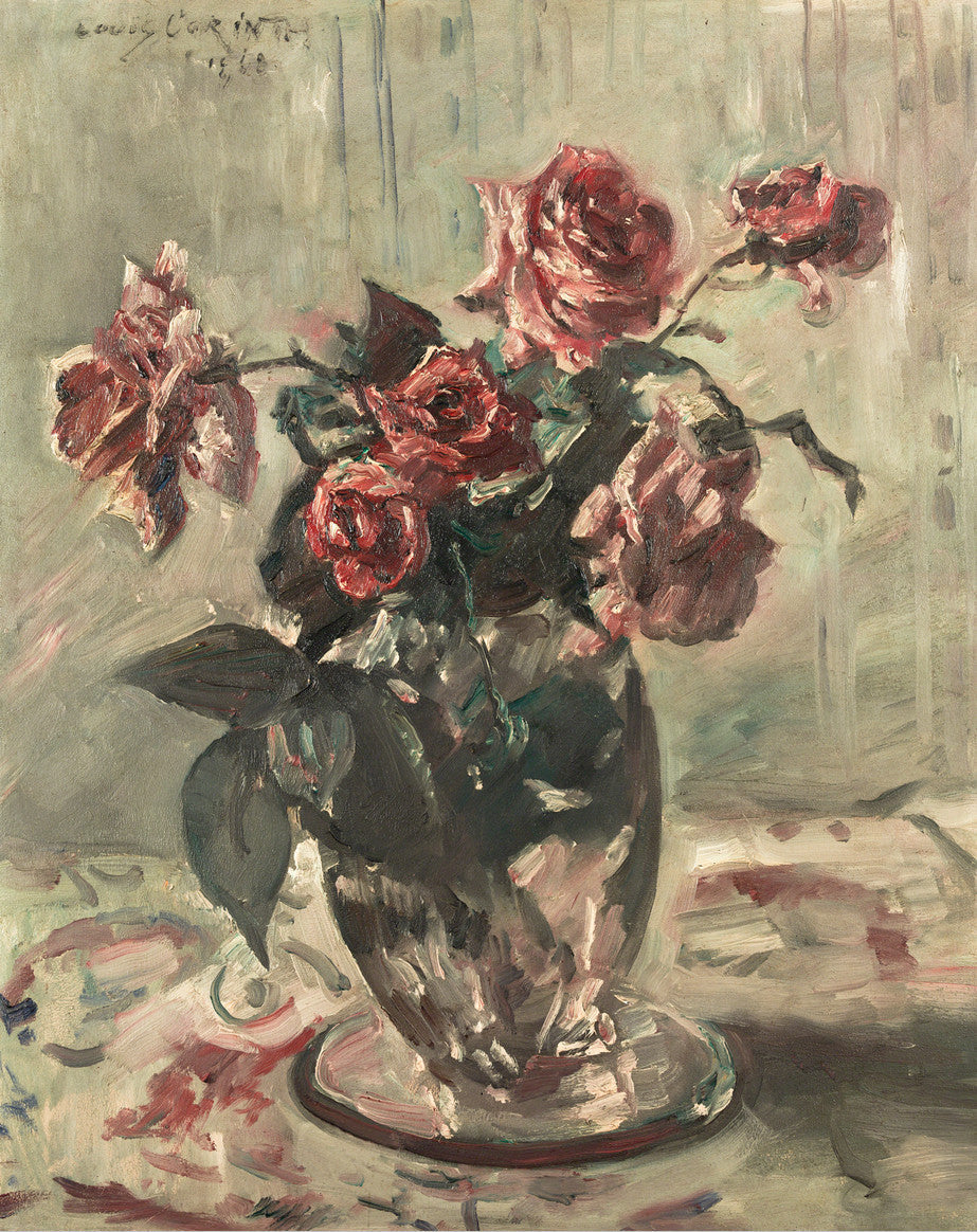 Rosa Rosen - Lovis Corinth image 1 reproduction de peinture à l’huile