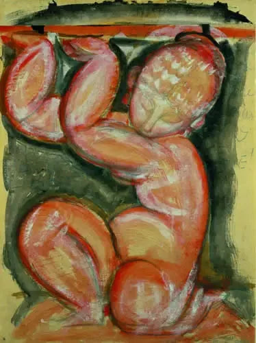 Cariatide rosa (Audacia) - Amedeo Modigliani