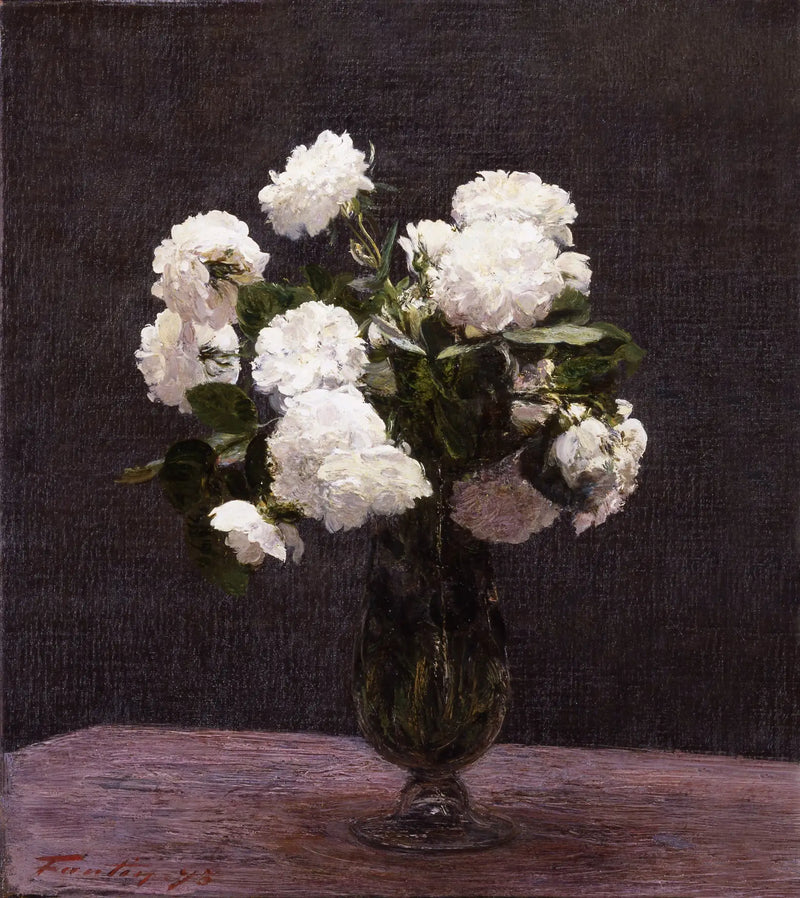 Rosas blancas - Henri Fantin-Latour