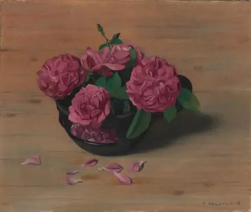 Rosas y copa negra - Félix Vallotton