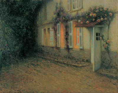 Roses et glycines sur la maison - Henri Le Sidaner - Alpha Reproduction