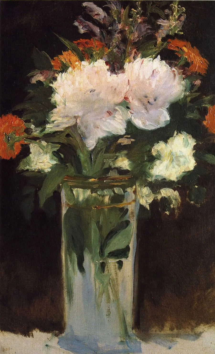 Rosas y lilas - Édouard Manet