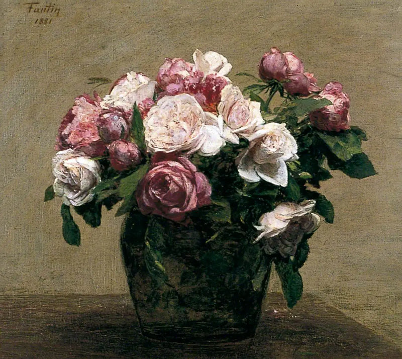 Rosas rosas - Henri Fantin-Latour