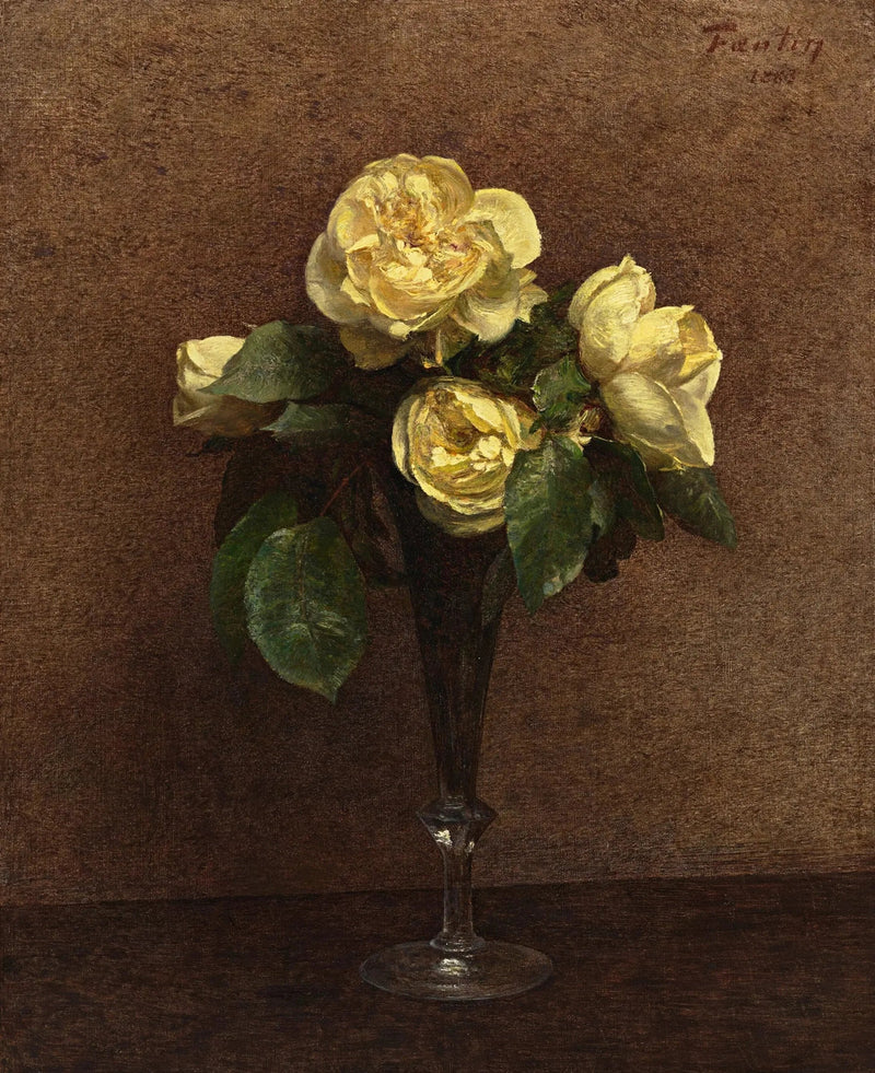 Rosas amarillas, Maréchal Niel - Henri Fantin-Latour