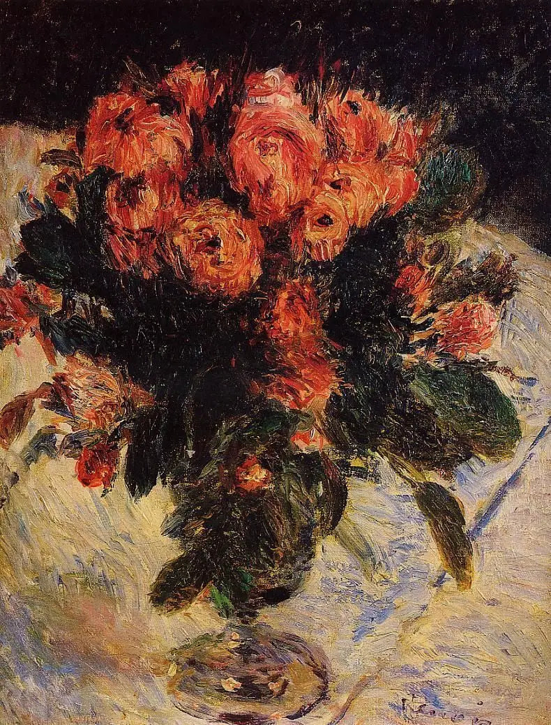 Rosas espumosas - Pierre-Auguste Renoir