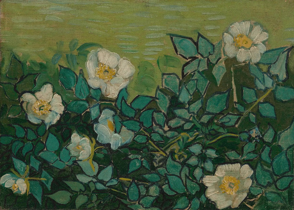 Roses sauvages - Vincent van Gogh image 1 copie de tableau peinte à la main