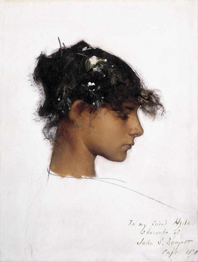 Rosina Ferrara, Cabeza de una niña de Capri - John Singer Sargent