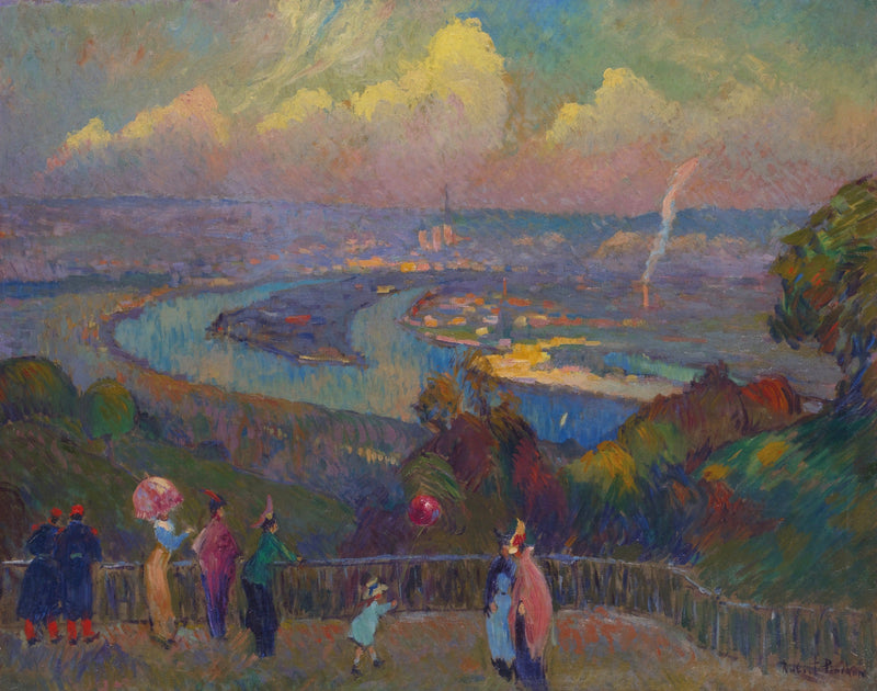Rouen, La Seine, vista desde las alturas de Caudebec - Robert Antoine Pinchon
