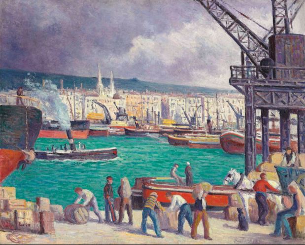 Rouen, el puerto - Maximilien Luce