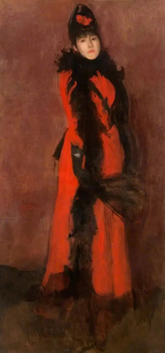 Rojo y Negro: El Fan - James Abbott McNeill Whistler