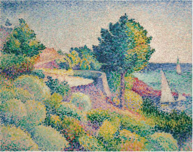 Ruta de Lavandou a Saint-Clair - Henri-Edmond Cross