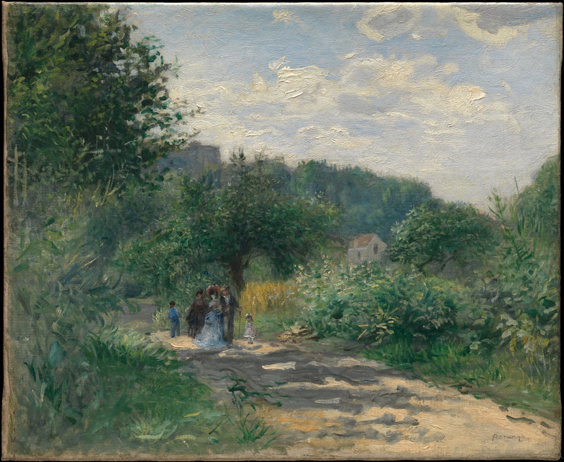 Un camino en Louveciennes - Pierre-Auguste Renoir