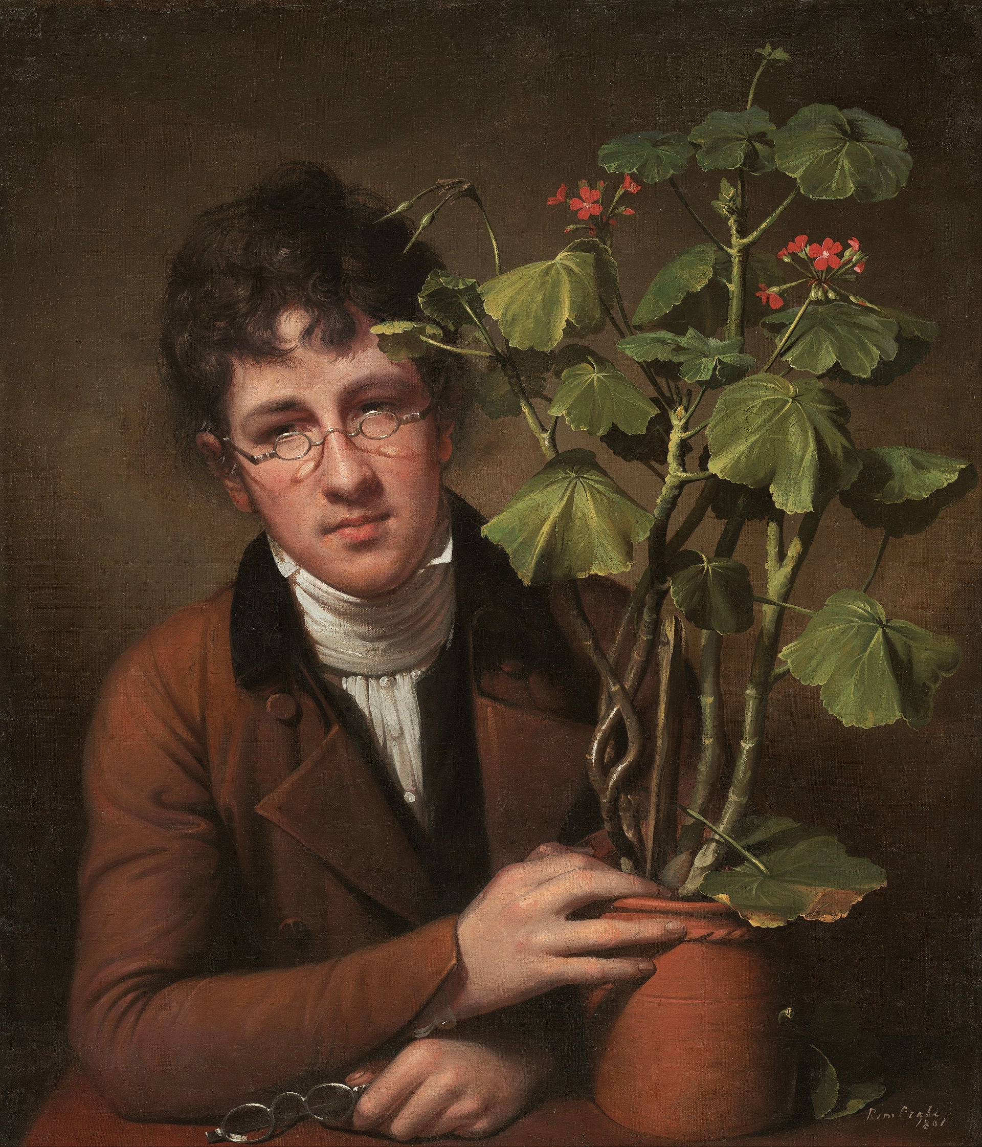 Rubens Peale avec un géranium - Rembrandt Peale - Alpha Reproduction