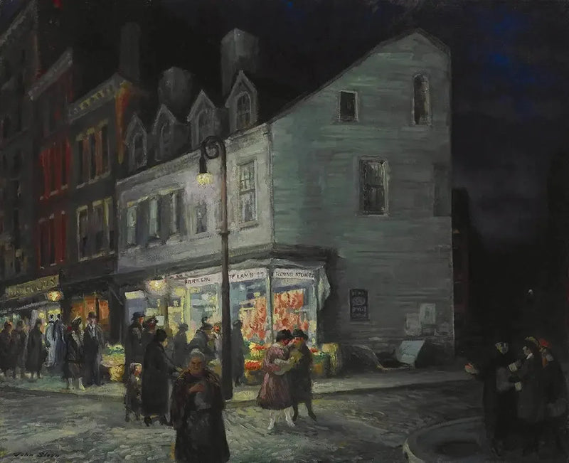 Calle Bleecker, sábado por la noche - John Sloan