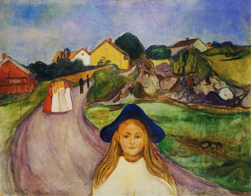 calle de Åsgårdstrand - Edvard Munch