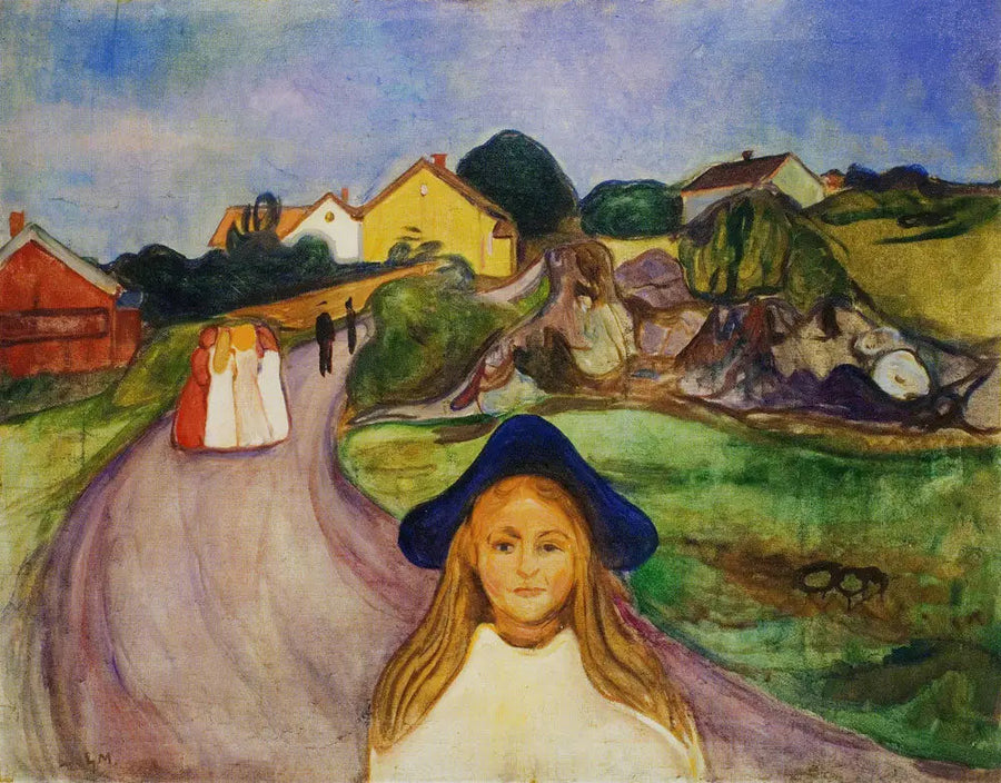 calle de Åsgårdstrand - Edvard Munch