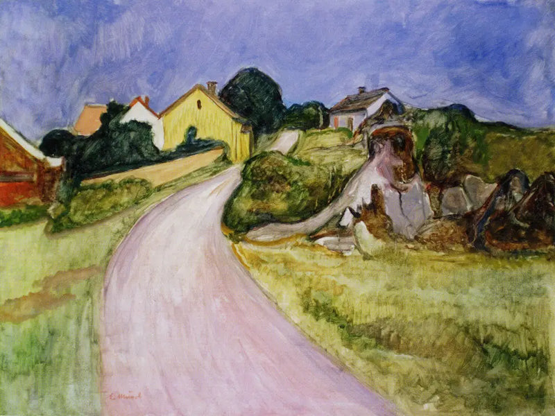 calle de Åsgårdstrand - Edvard Munch