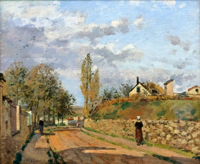 Calle de Beaujour, Pontoise - Camille Pissarro