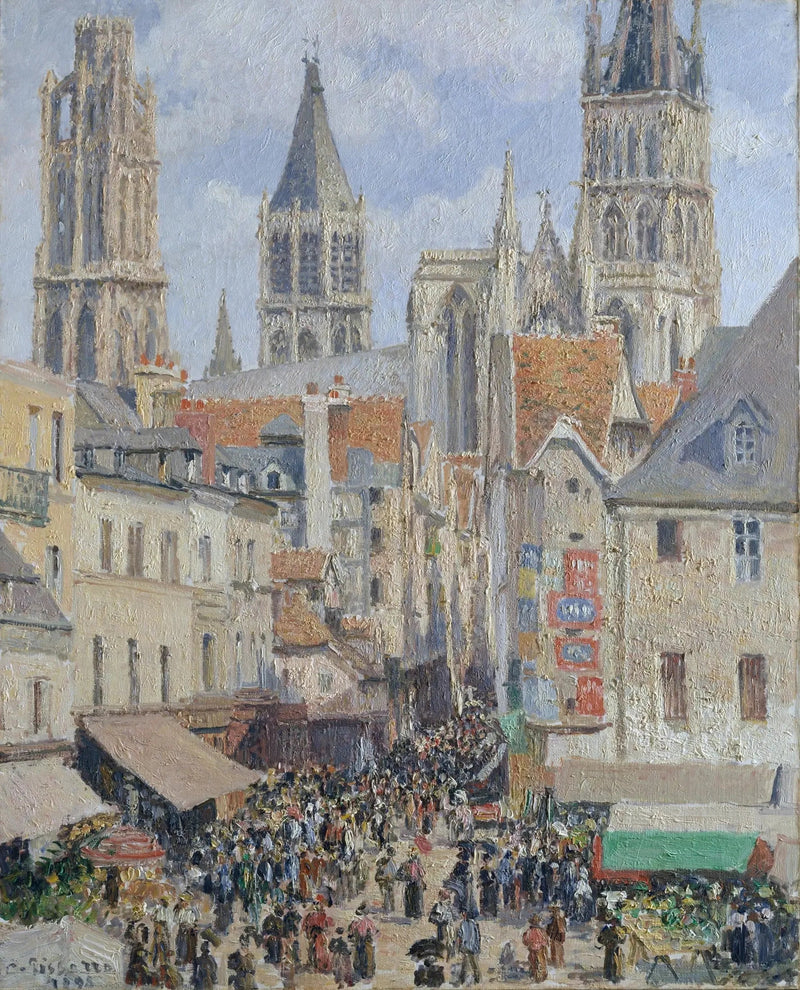 Calle de la Abarrotería, Ruan - Camille Pissarro