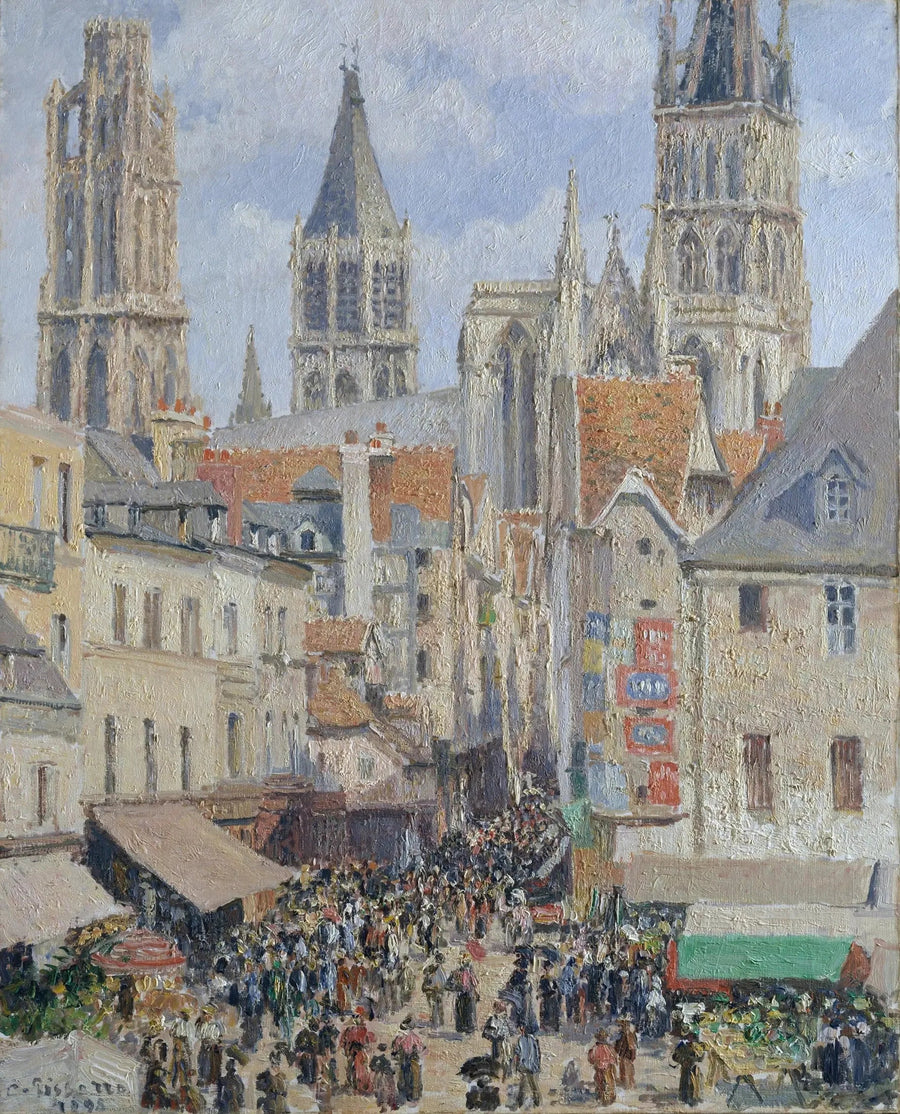 Calle de la Abarrotería, Ruan - Camille Pissarro