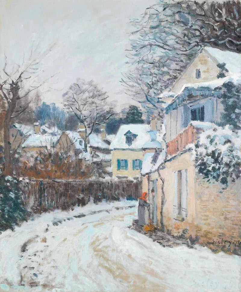 Calle de la Princesa, invierno - Alfred Sisley