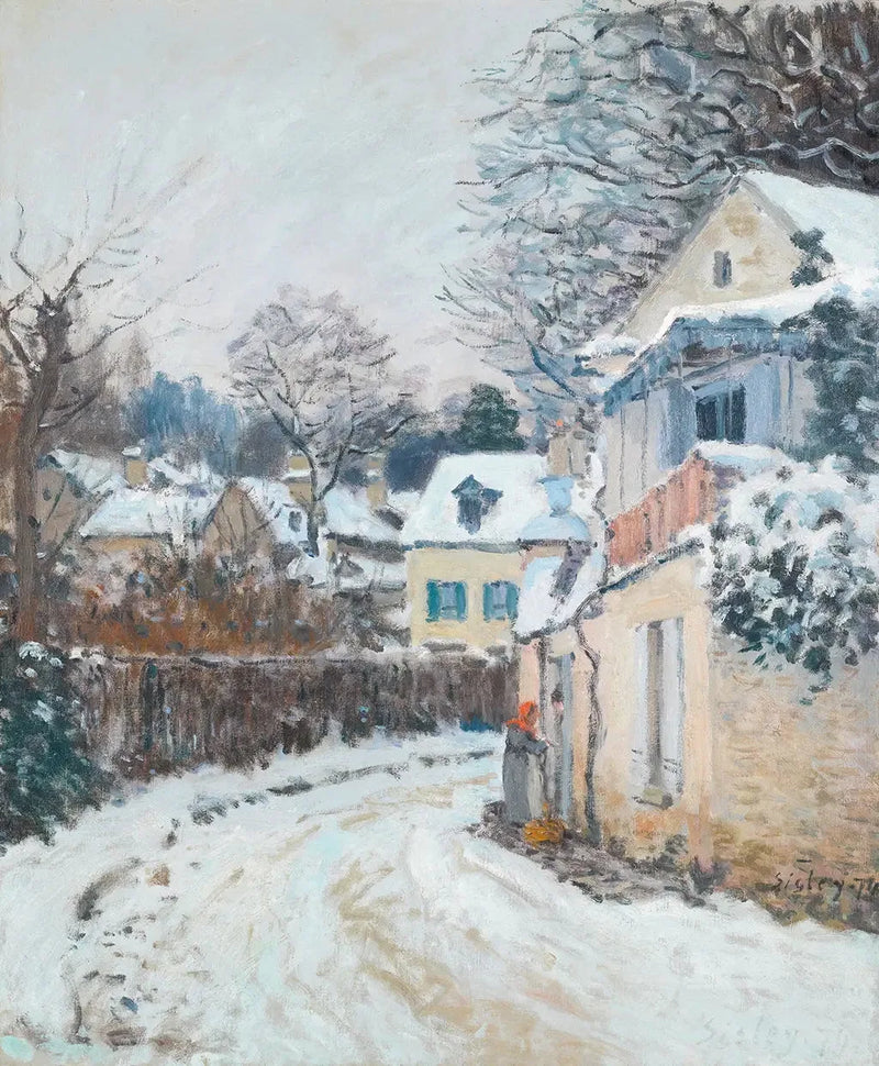Calle de la Princesa, invierno - Alfred Sisley