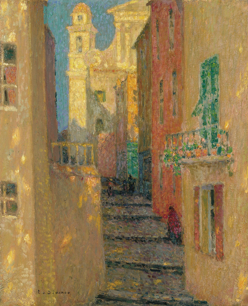 Calle de la Iglesia, Villefranche-sur-Mer - Henri Le Sidaner