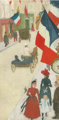 Rue de Parma en París, el 14 de julio - Pierre Bonnard