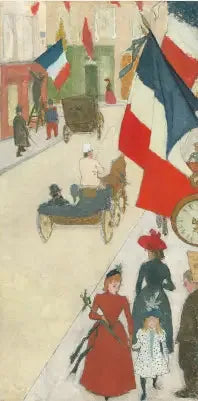 Rue de Parma en París, el 14 de julio - Pierre Bonnard