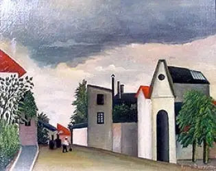 Calle en las afueras - Henri Rousseau