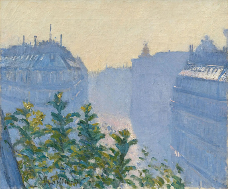 Rue Halévy, vista desde un balcón - Gustave Caillebotte