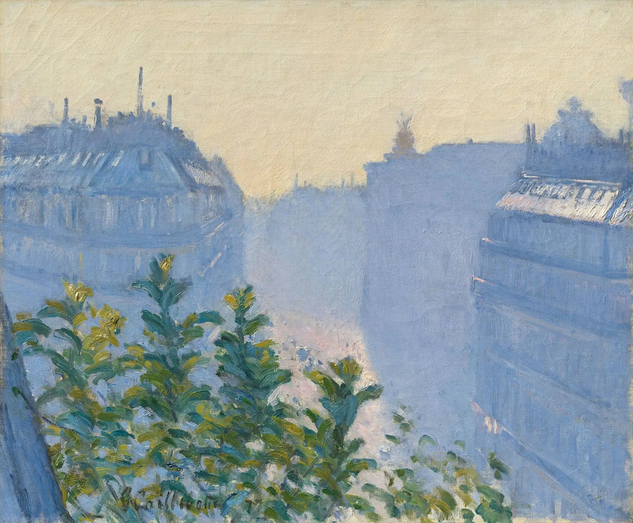 Rue Halévy, vista desde un balcón - Gustave Caillebotte