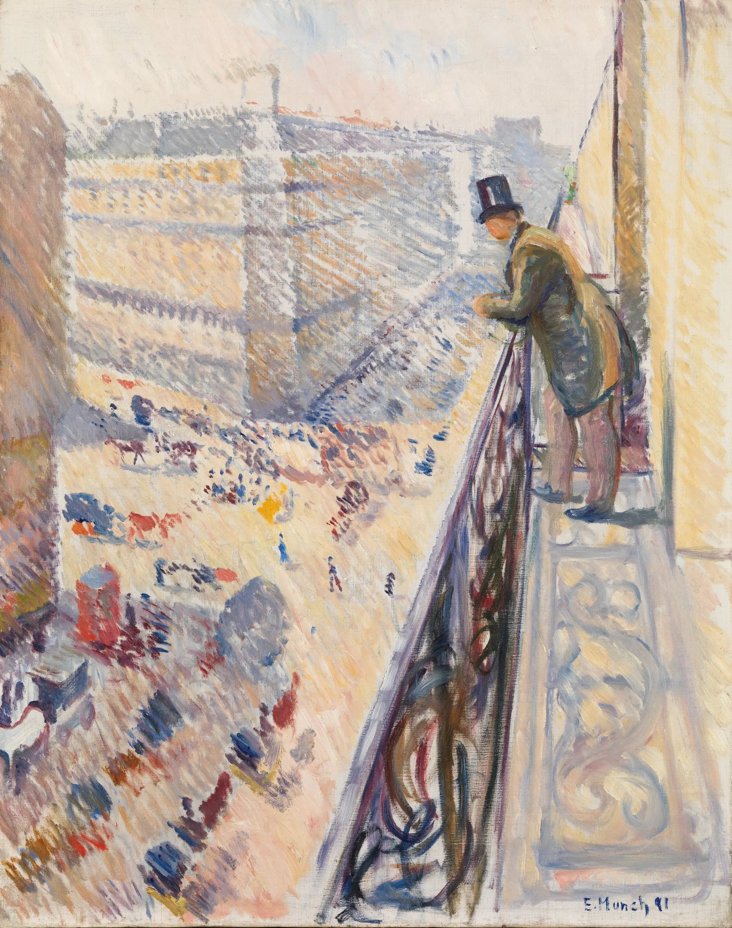 Reproduction du tableau « rue Lafayette - Edvard Munch » par Alpha Reproduction en peinture à l’huile