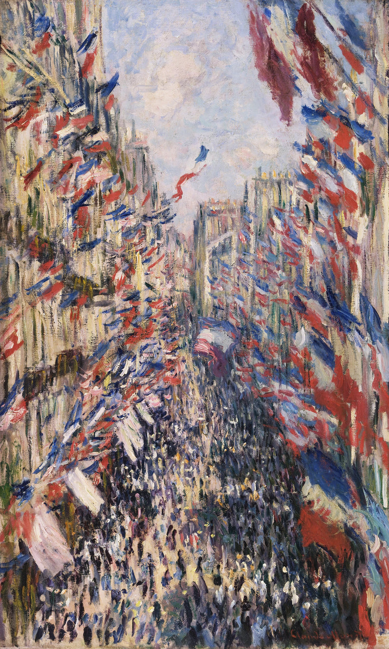 Rue Montorgueil, celebración del 30 de junio de 1878 W469 - Claude Monet