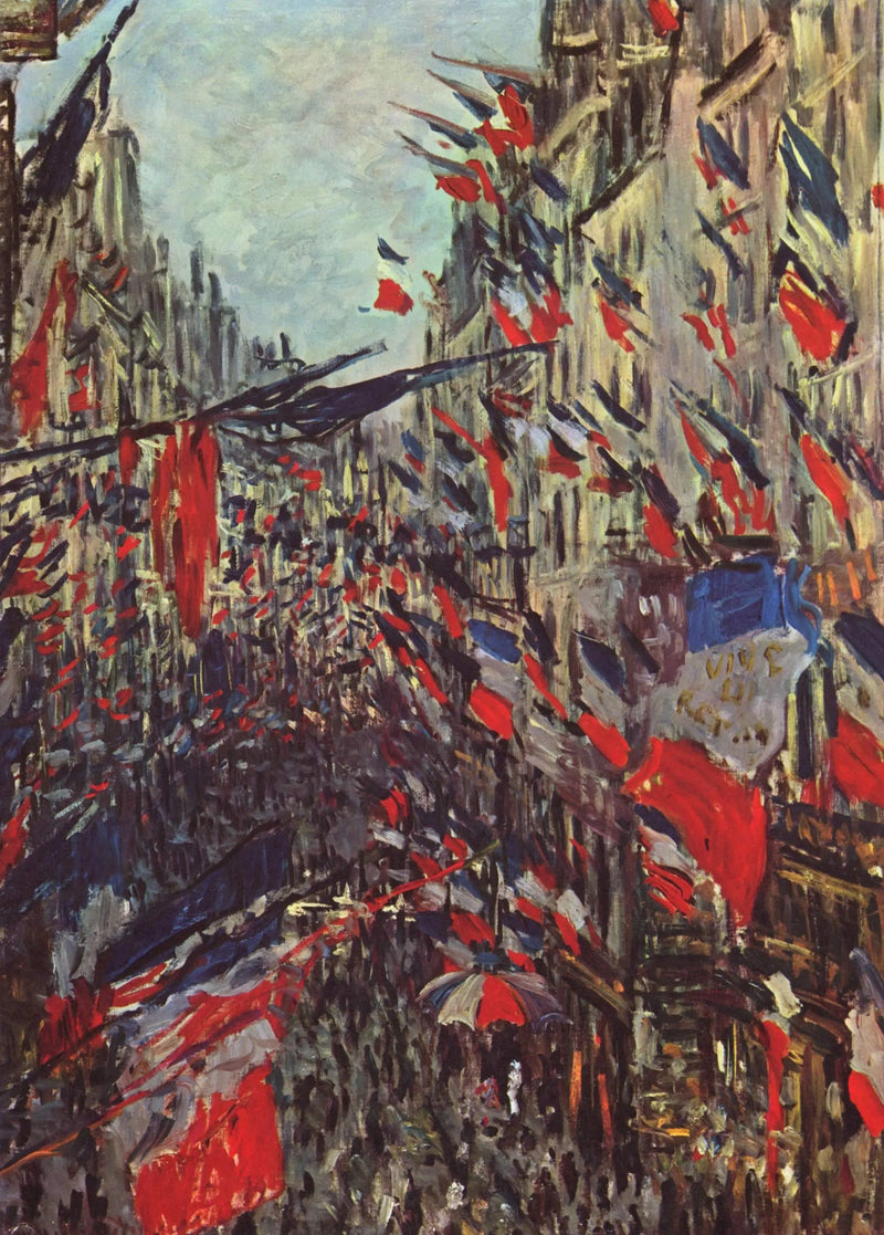 Rue Saint Denis, fiesta del 30 de junio de 1878 - Claude Monet