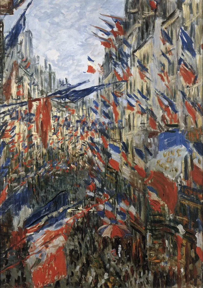 Rue Saint Denis, fiesta del 30 de junio de 1878 - Claude Monet