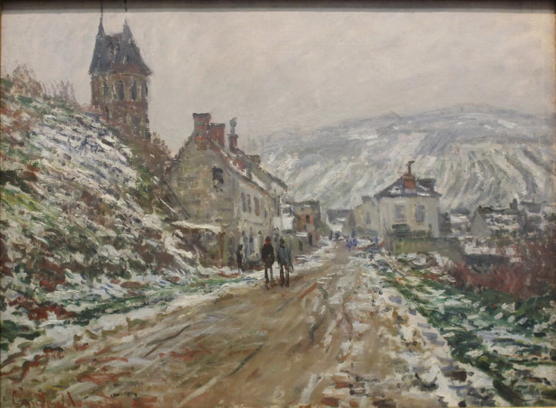 Calle del pueblo en Vétheuil W510 - Claude Monet