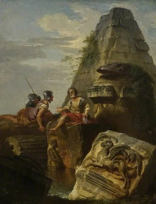 Ruinas con figuras - Giovanni Paolo Panini