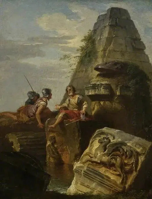 Ruinas con figuras - Giovanni Paolo Panini