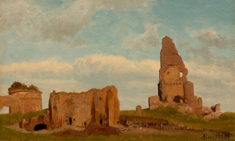 Ruinas, campo romano - Albert Bierstadt