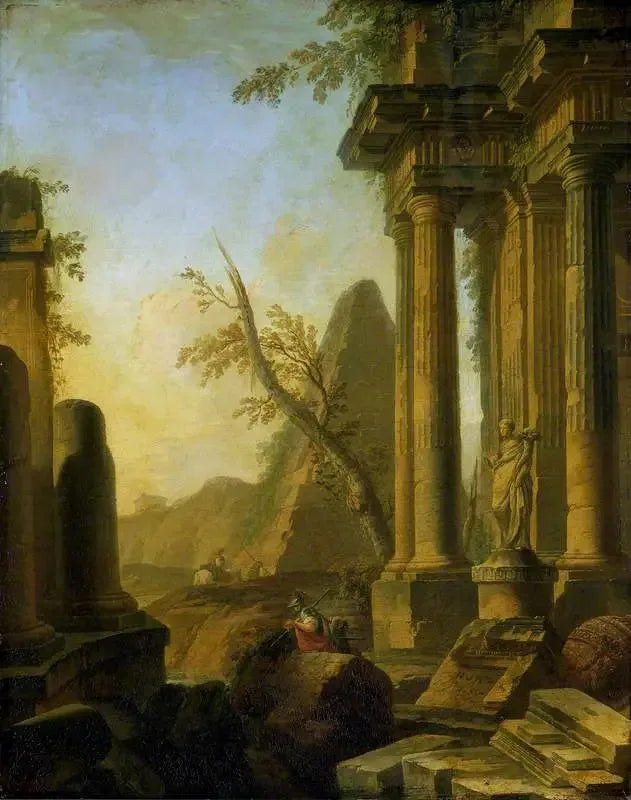 Ruinas clásicas con soldados - Giovanni Paolo Panini